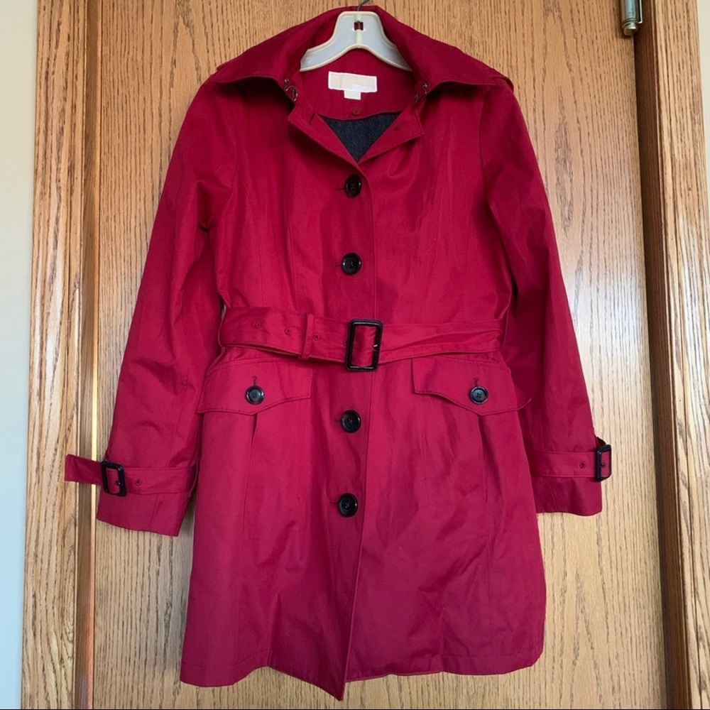 Michael Kors Flannel Rain Jacket